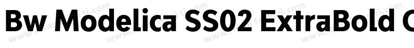 Bw Modelica SS02 ExtraBold Condense字体转换